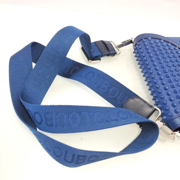 NWT$1,050 Christian Louboutin Logo Crossbody Explorafunk Wallet On Chain Unisex - Picture 11 of 16